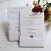 White Invitation Card Rectangle Hard Cover Invitation With Envelope Beautiful Invitation 